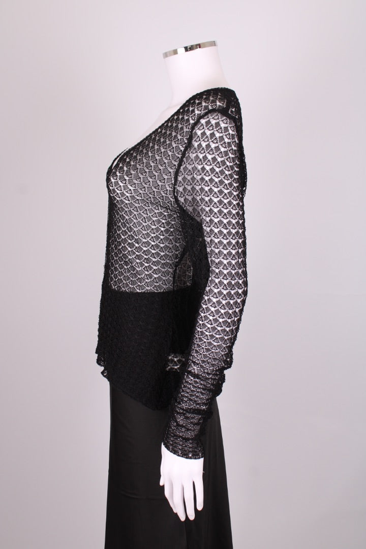 Dolce & Gabbana L/S Lace Cardigan Black M