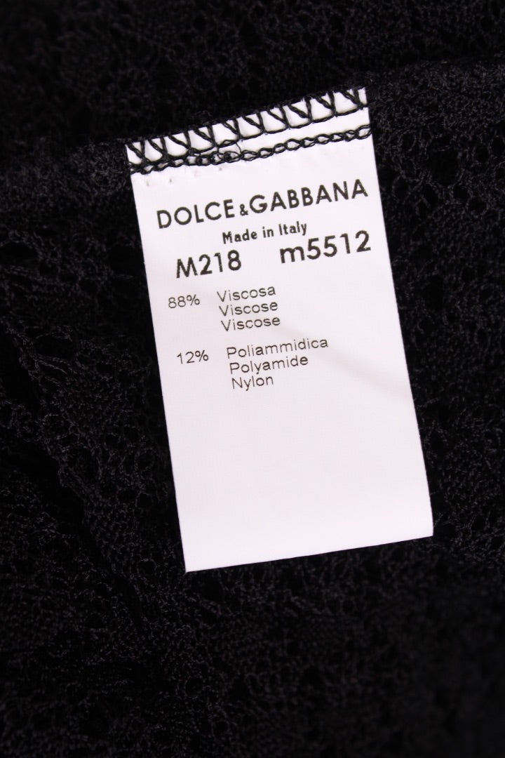 Dolce & Gabbana L/S Lace Cardigan Black M