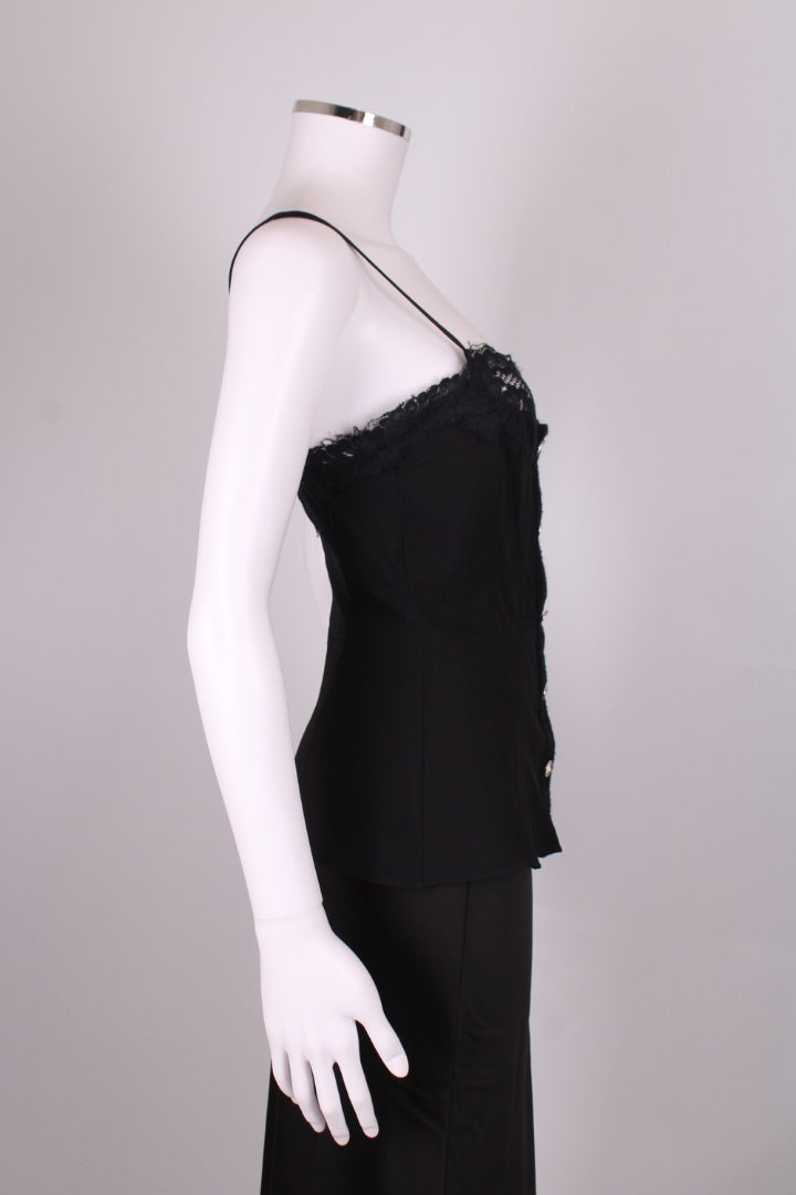 Dolce & Gabbana Lace Trim Camisole Black S