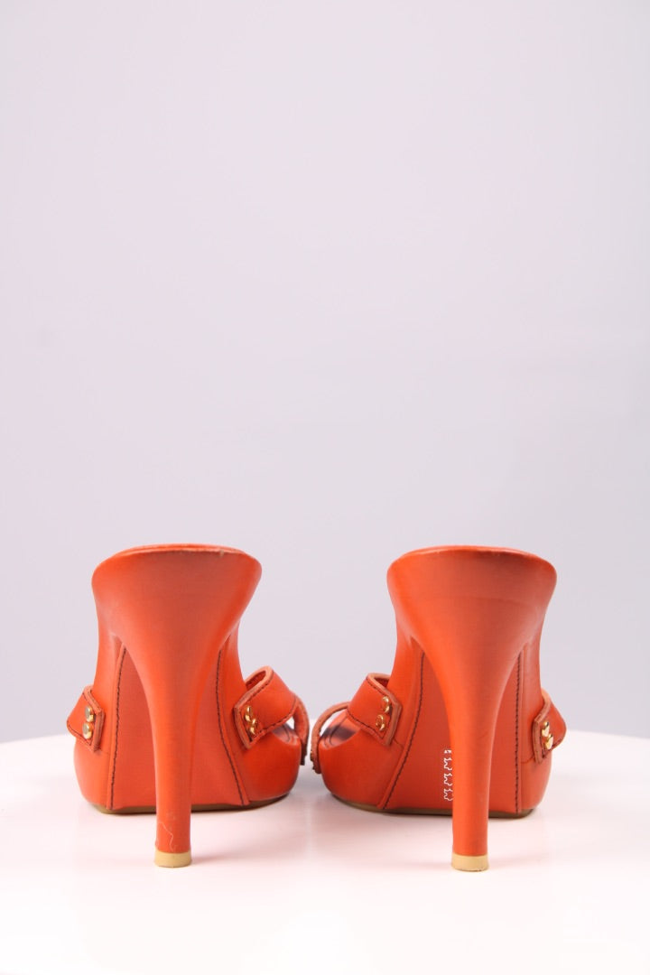Giuseppe Zanotti Slide heel sandals Orange 39