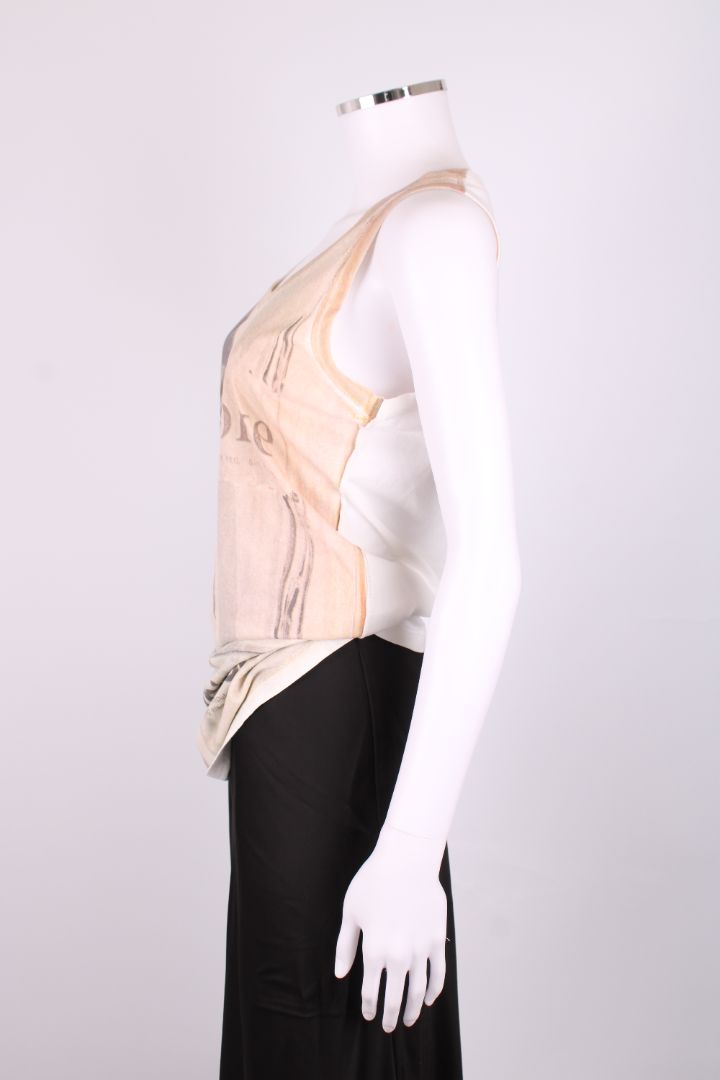 D&G Coca Cola Print Vest Beige/ Cream M