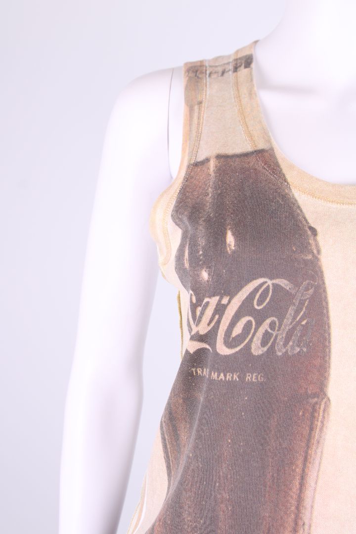 D&G Coca Cola Print Vest Beige/ Cream M