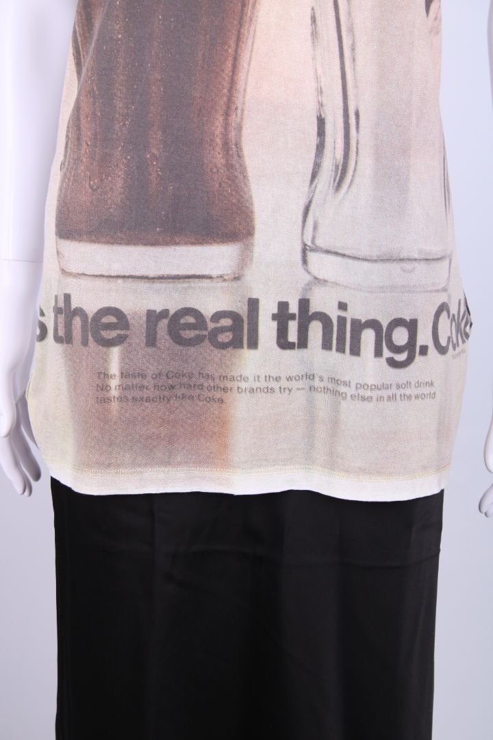 D&G Coca Cola Print Vest Beige/ Cream M