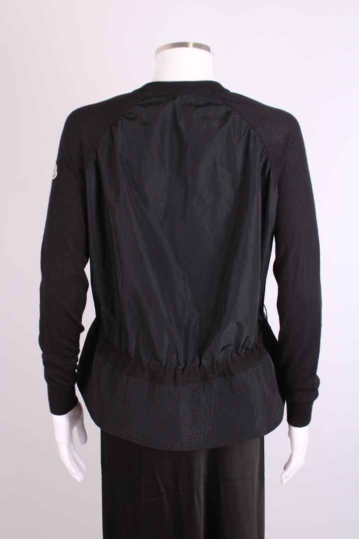 Moncler Drawstring Side Cardigan Black XS
