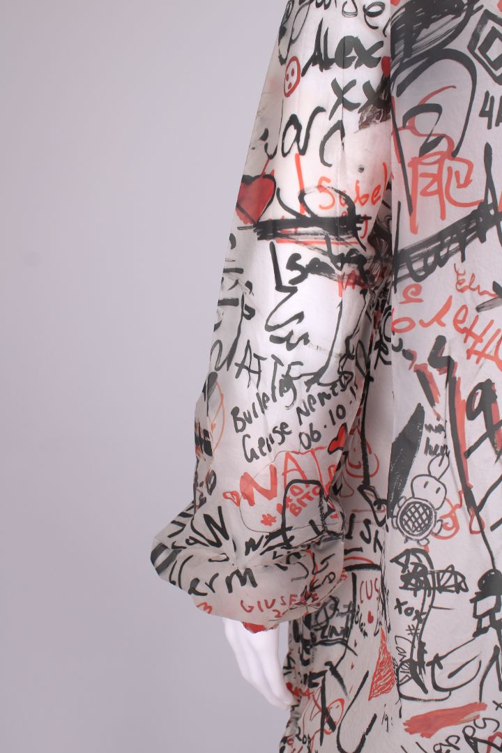 Burberry Graffiti Hooded Jacket White/ Red 10