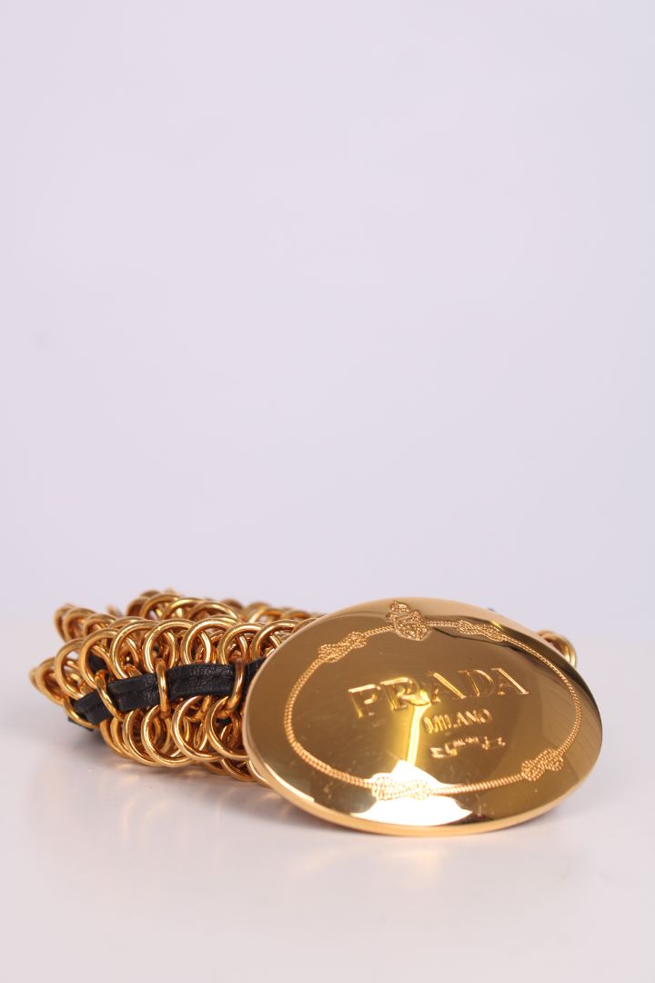 Prada Chain Link Belt Gold Colour 80.32