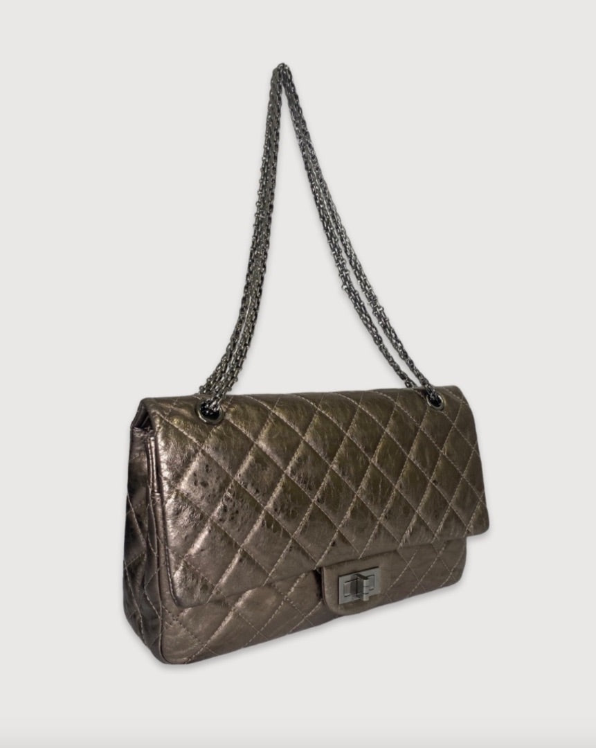Bronze Chanel 2.55 Jumbo, Medium Classic