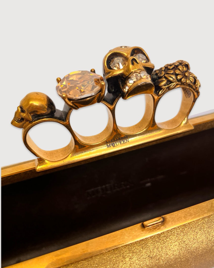 Gold Alexander McQueen Handbag