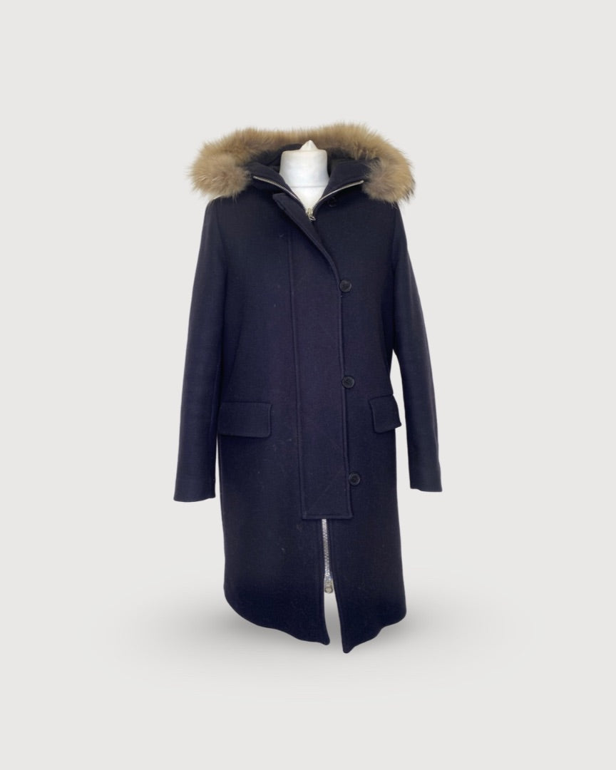 Navy Sandro Coat, 38