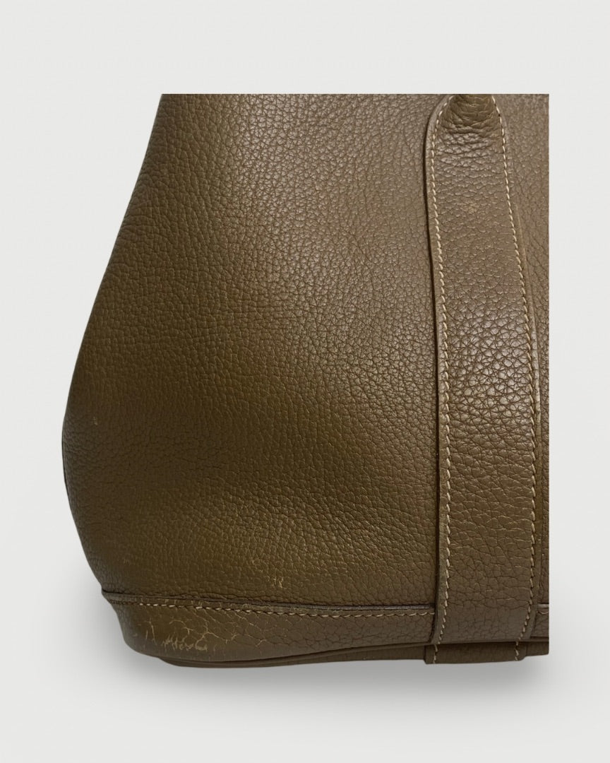 Taupe Hermes Garden Party 30 Etoupe Clemence Leather, 30