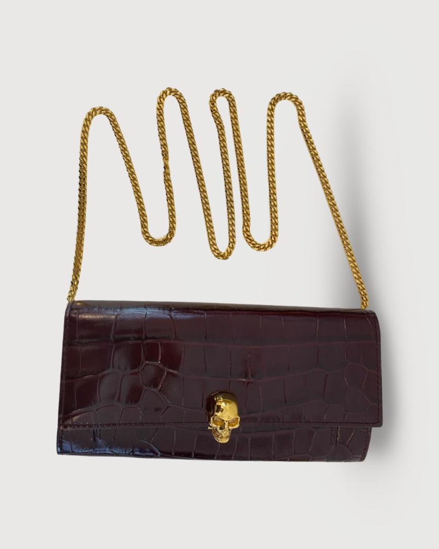 Maroon Alexander McQueen Handbag
