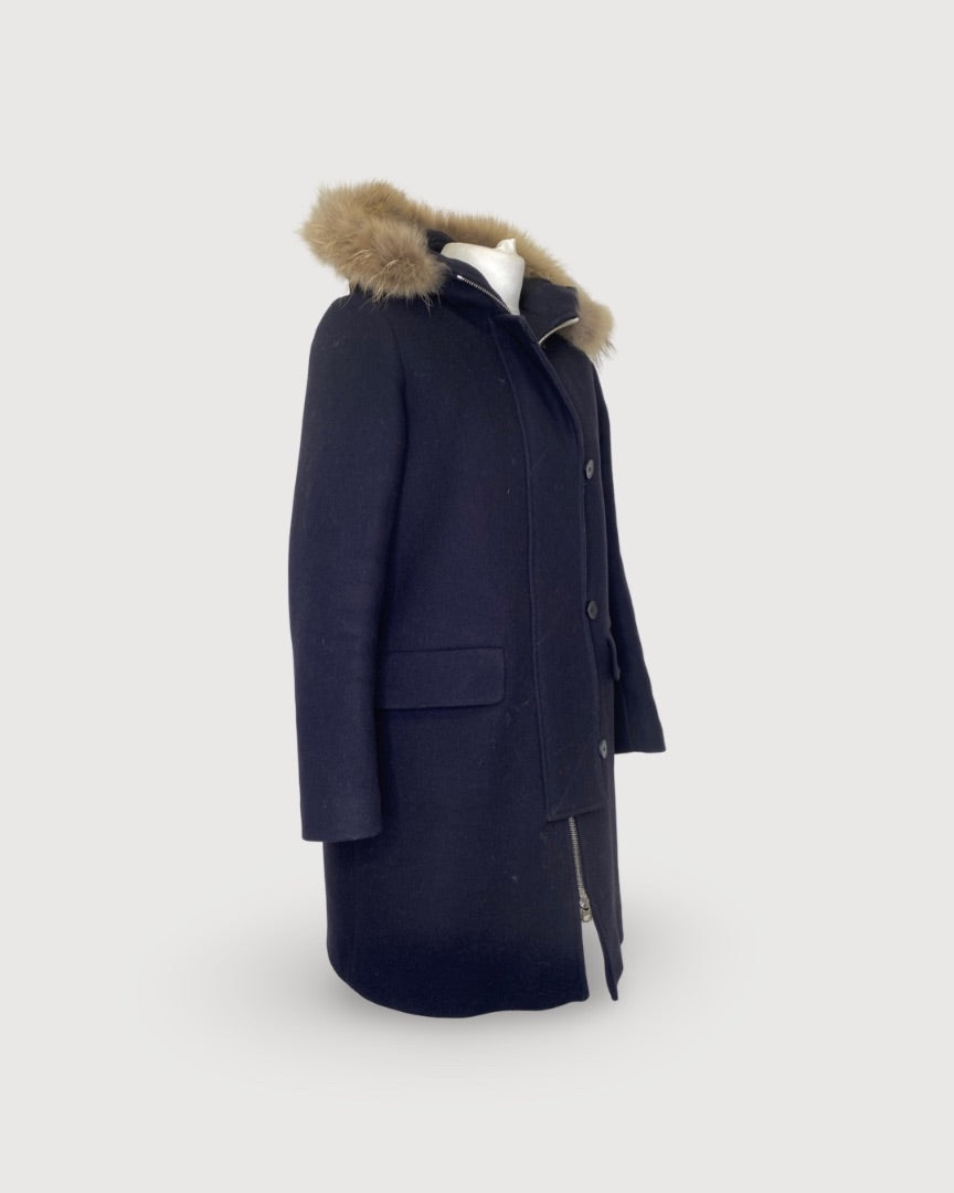 Navy Sandro Coat, 38