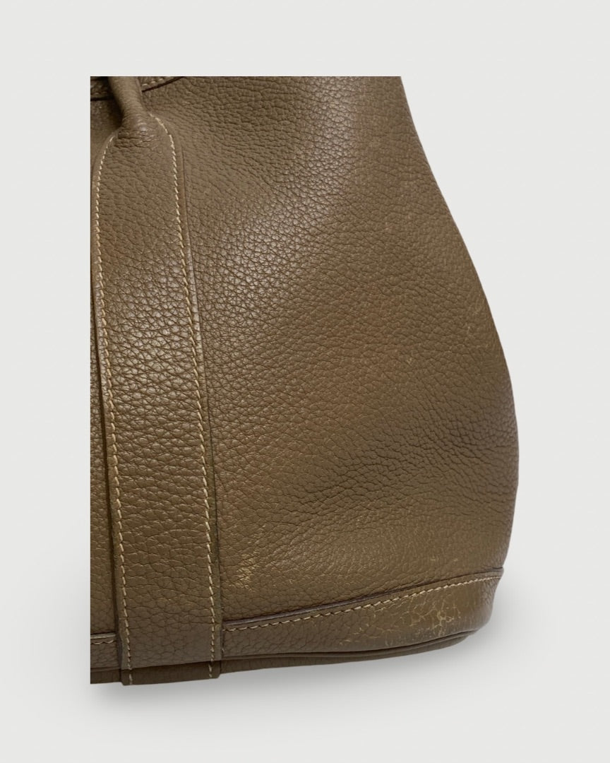 Taupe Hermes Garden Party 30 Etoupe Clemence Leather, 30