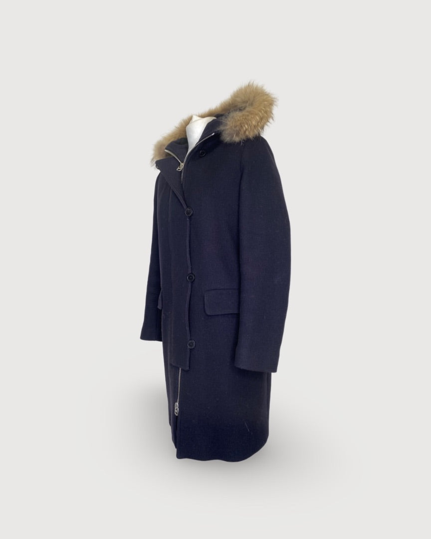 Navy Sandro Coat, 38