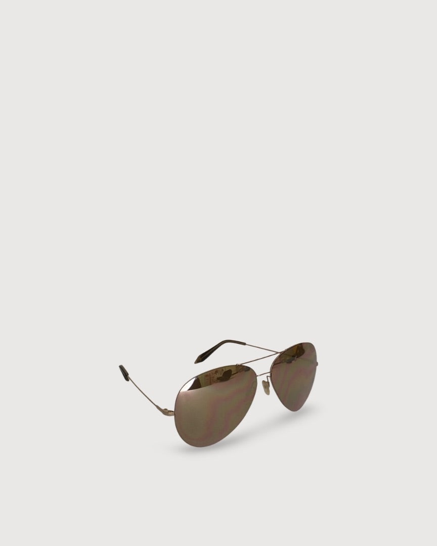 Victoria Beckham Mirrored Sunglasses Champagne