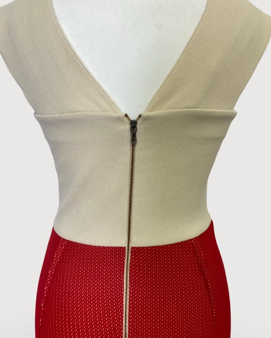 Roland Mouret Midi Dress Red 10