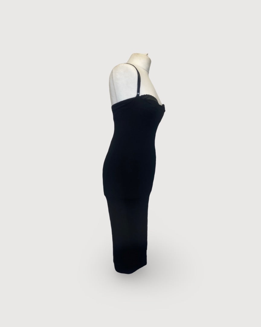 Dolce & Gabbana Bustier Slip Dress Black S