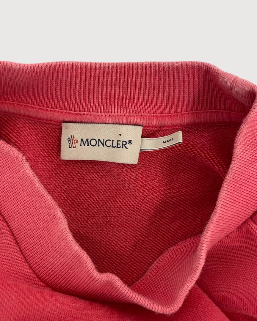 Moncler Logo Sleeve Sweatshirt Pink/ Black M
