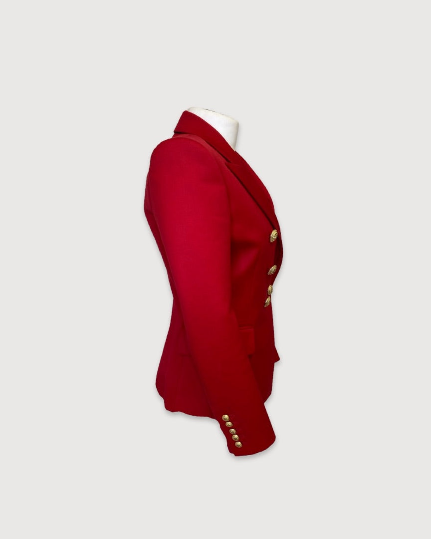 Red Balmain Blazer, 10