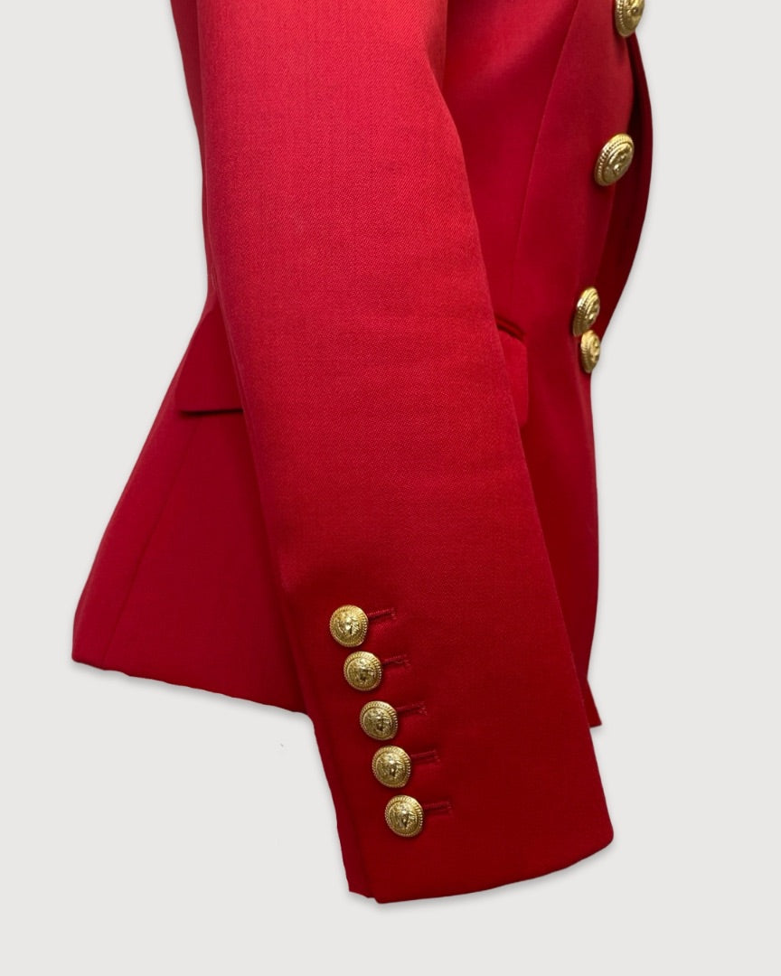 Red Balmain Blazer, 10