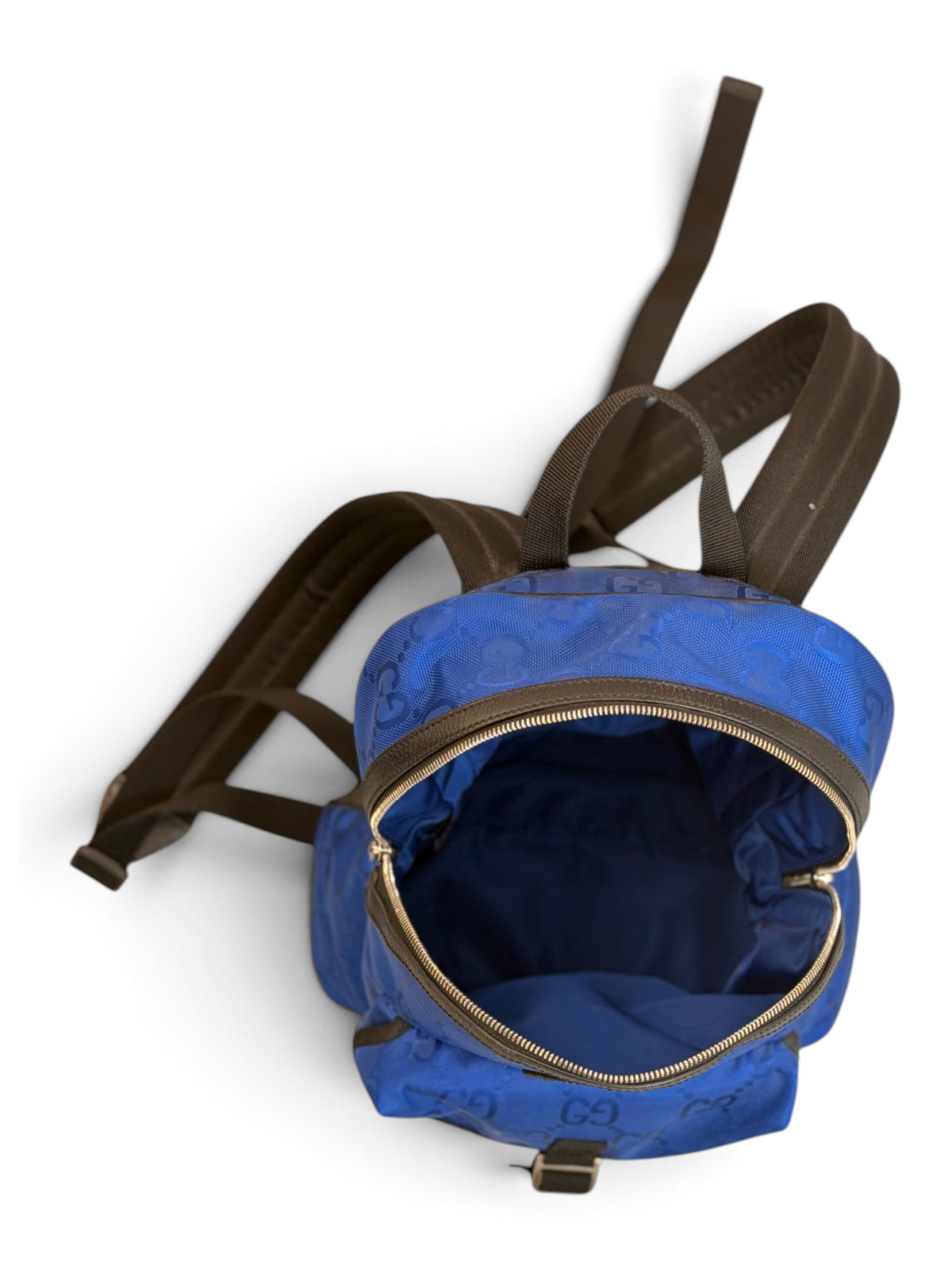 Gucci Blue Nylon GG Backpack