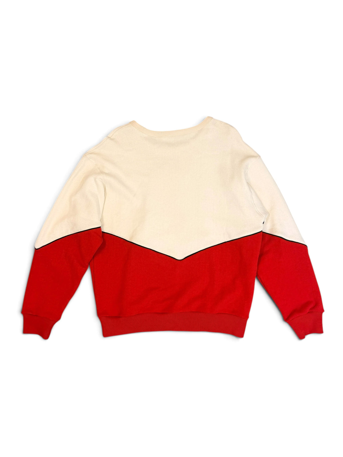 Gucci Red & Cream Logo Sweatshirt Size M