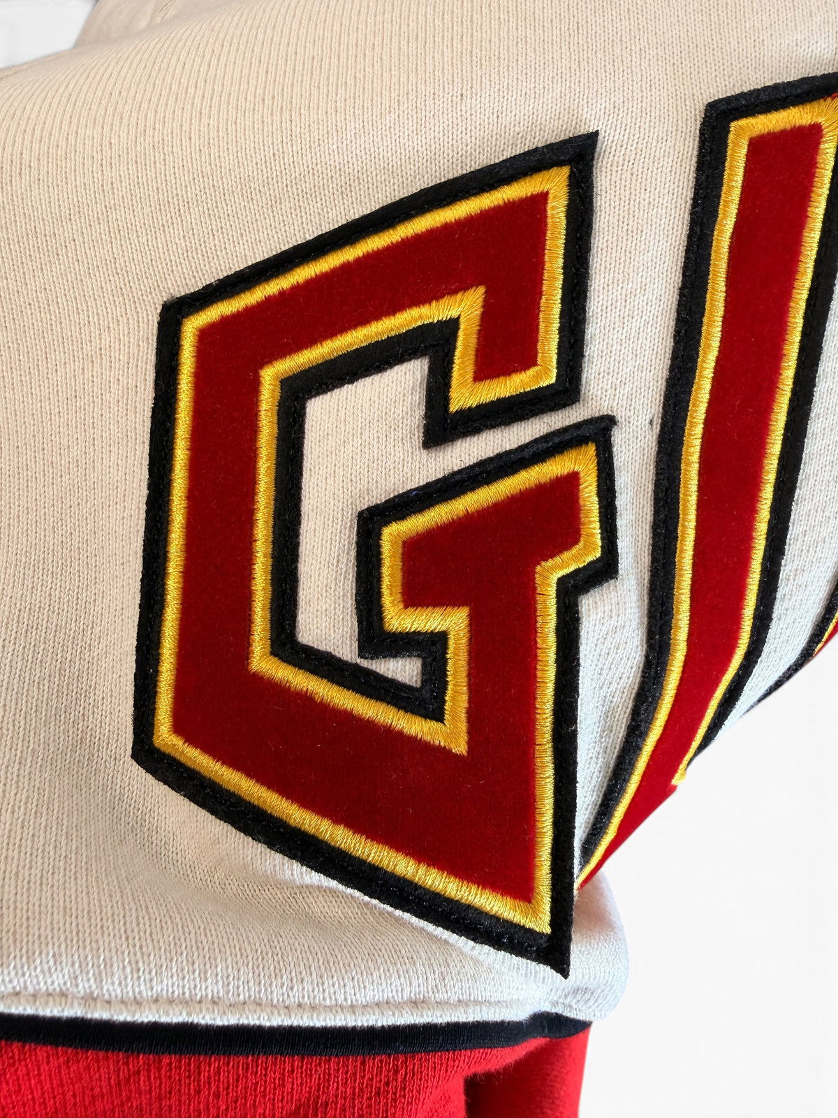 Gucci Red & Cream Logo Sweatshirt Size M
