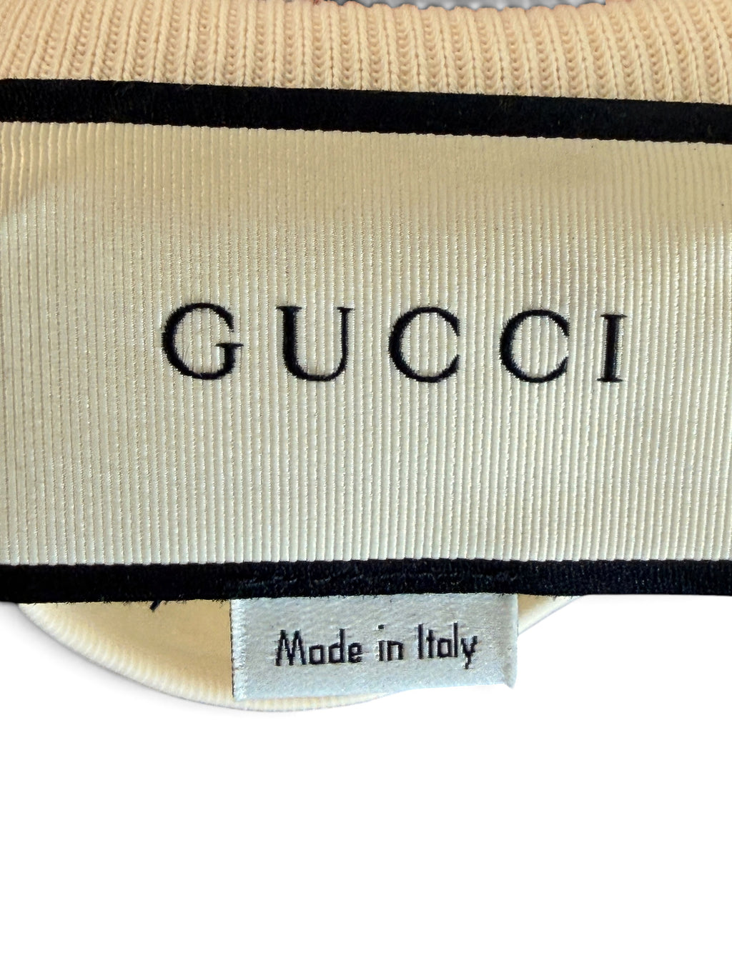 Gucci Red & Cream Logo Sweatshirt Size M