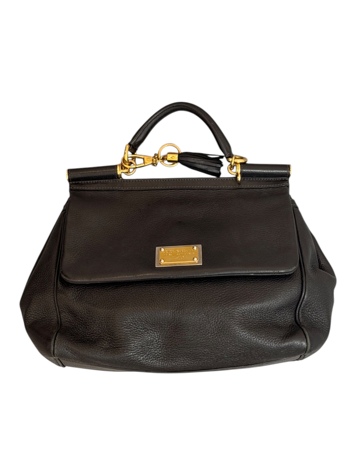 Dolce & Gabbana Black Sicily Bag