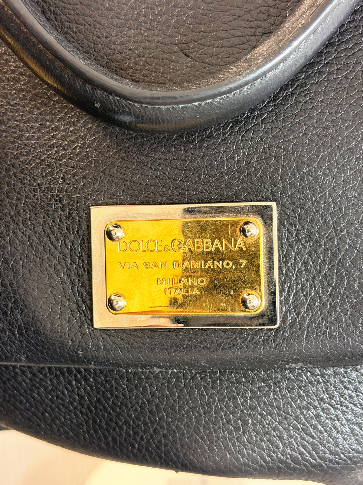 Dolce & Gabbana Black Sicily Bag