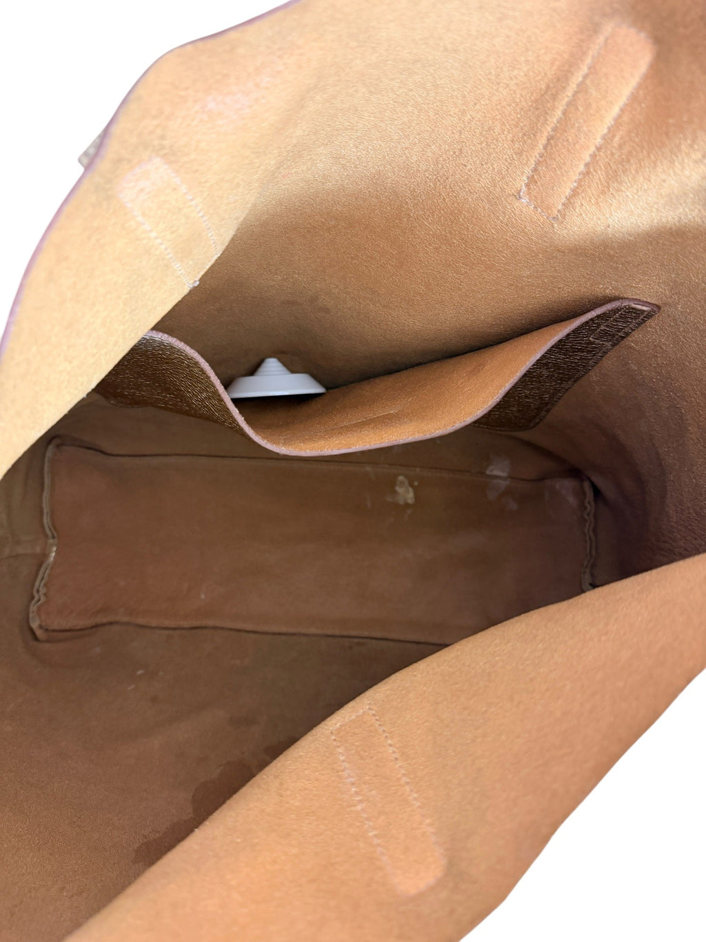 Prada Gold Leather Tote Bag
