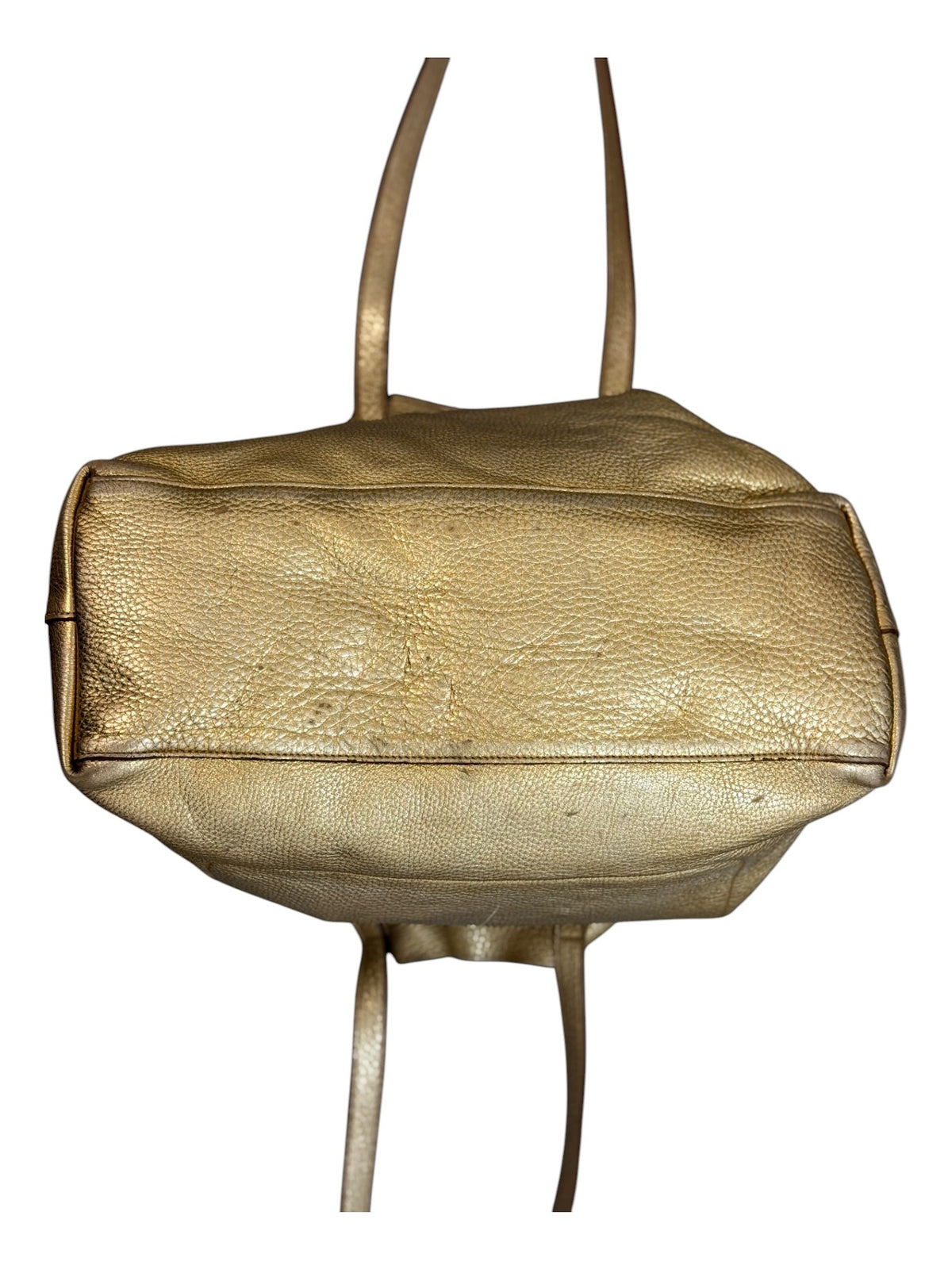 Prada Gold Leather Tote Bag
