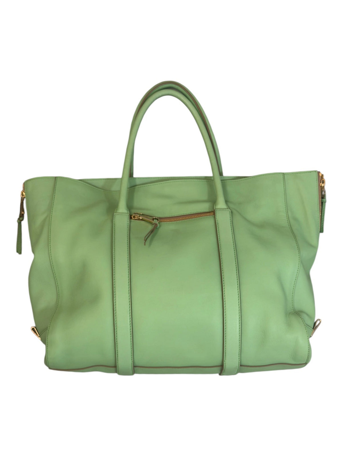 Chloé Pistachio Green Top Handle Bag