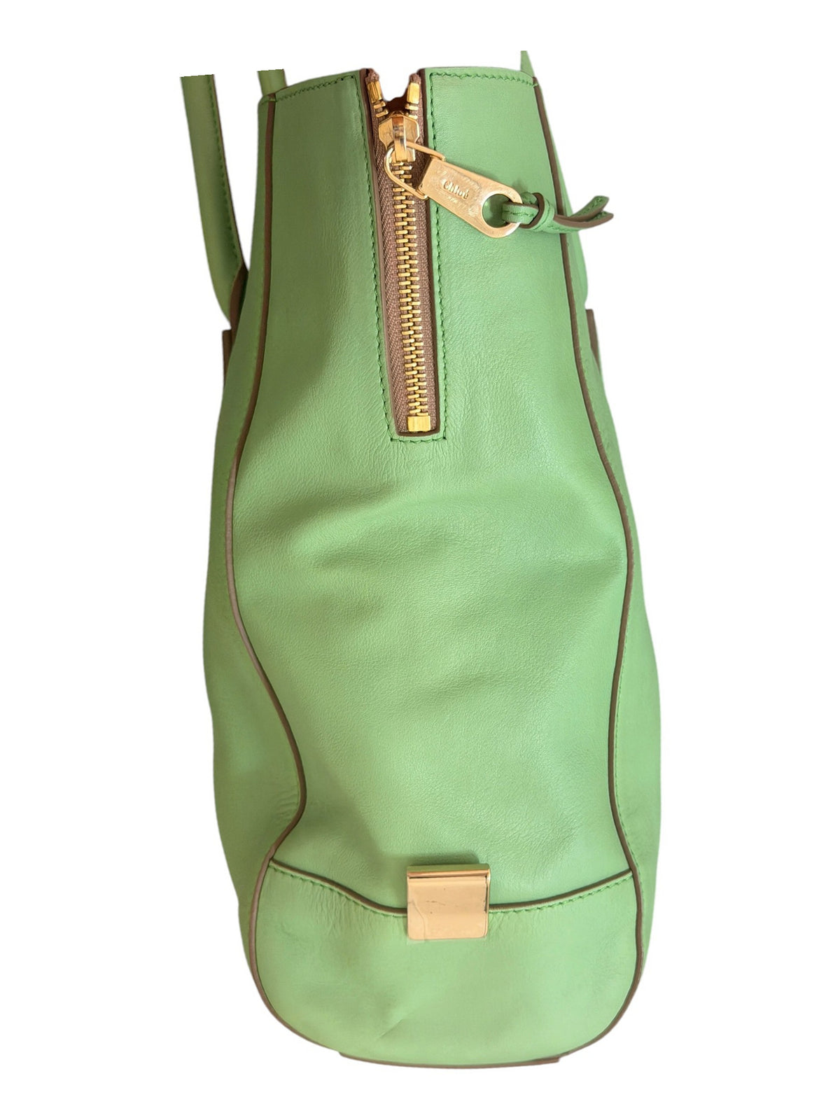 Chloé Pistachio Green Top Handle Bag