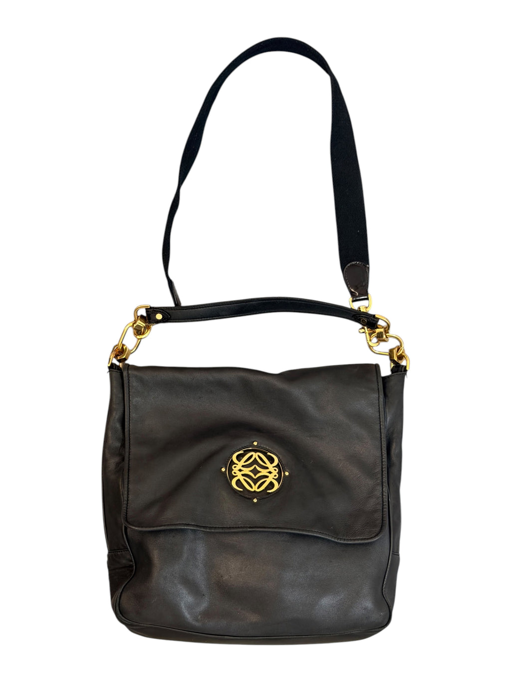 Loewe Black Mia Messenger Bag