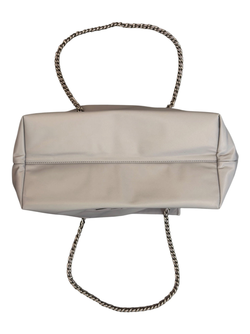 Tory Burch Grey Nylon Chain Tote Bag