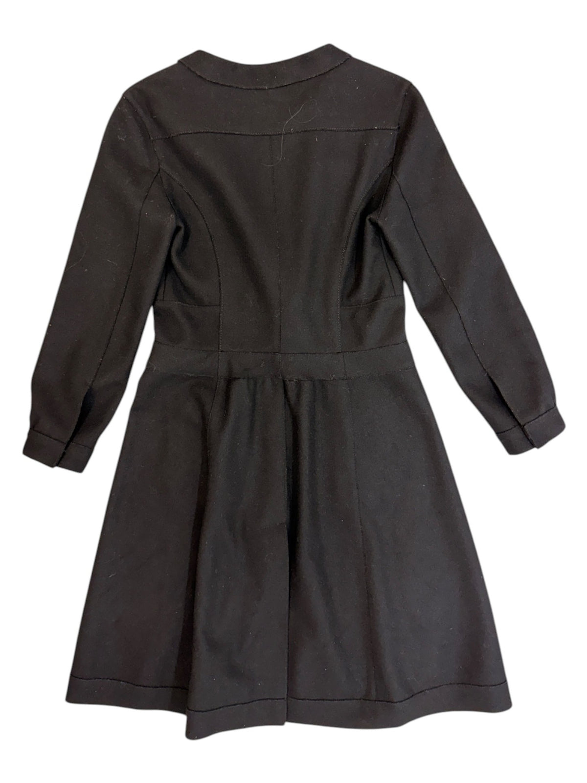 Miu Miu Black Ruffle Coat Size S