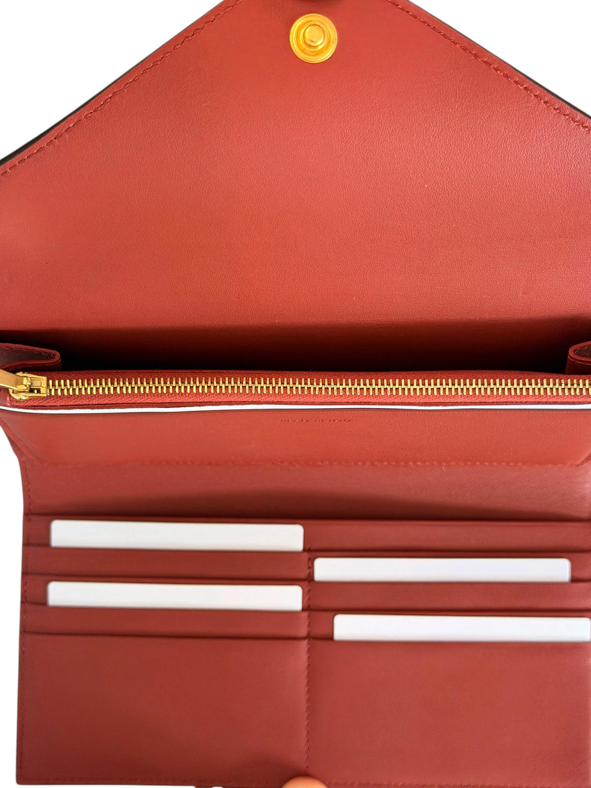 Celine Tricolour Leather Envelope Wallet