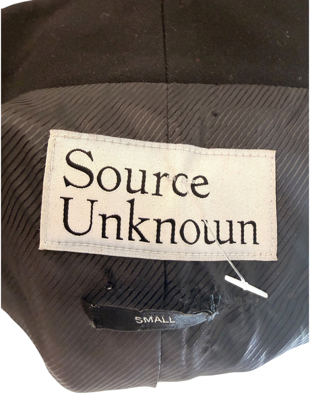 Source Unknown Black Hourglass Blazer Size S