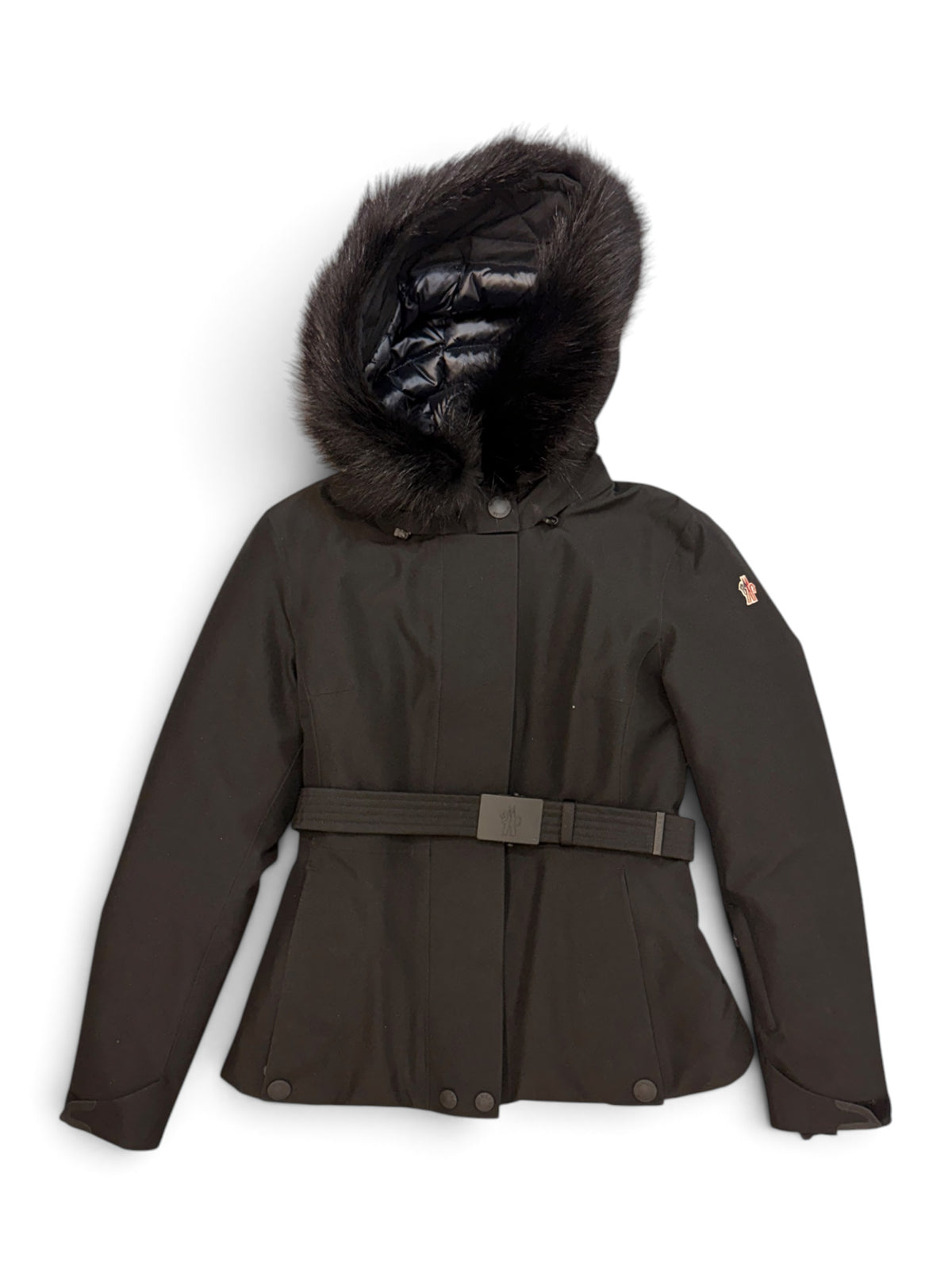 Moncler Grenoble Black Laplance Down Ski Jacket Size 6