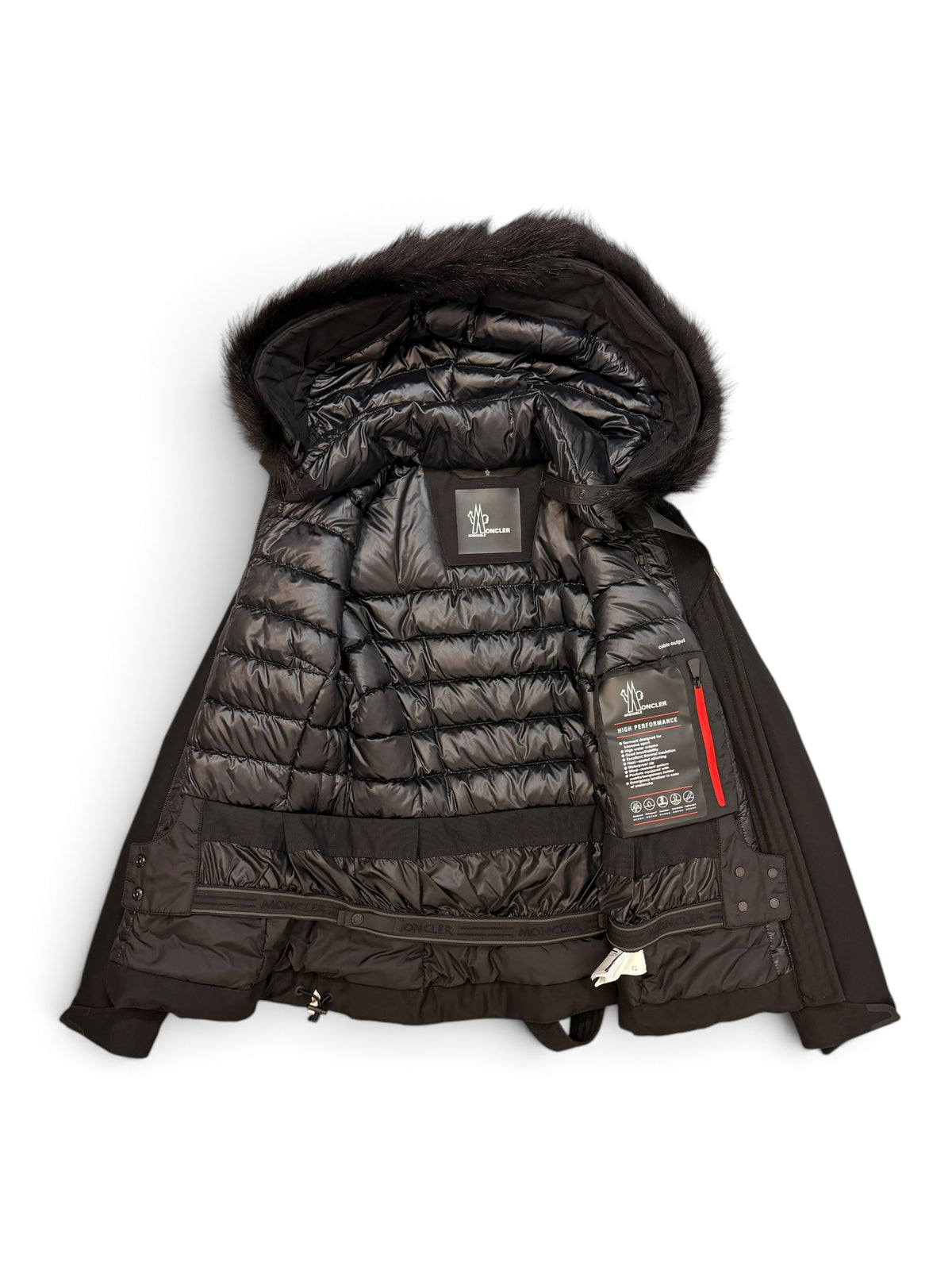 Moncler Grenoble Black Laplance Down Ski Jacket Size 6