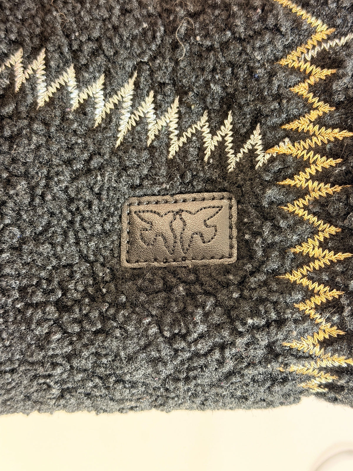 Pinko Black Love Bird Zig Zag Stitched Chain Bag