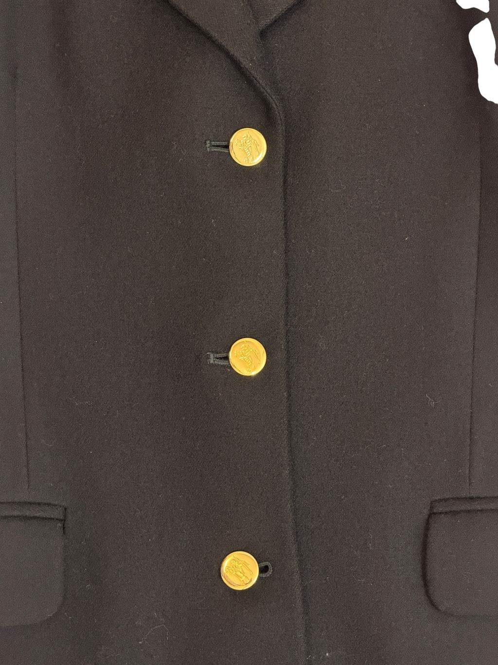Burberrys Black Wool Blazer Size M