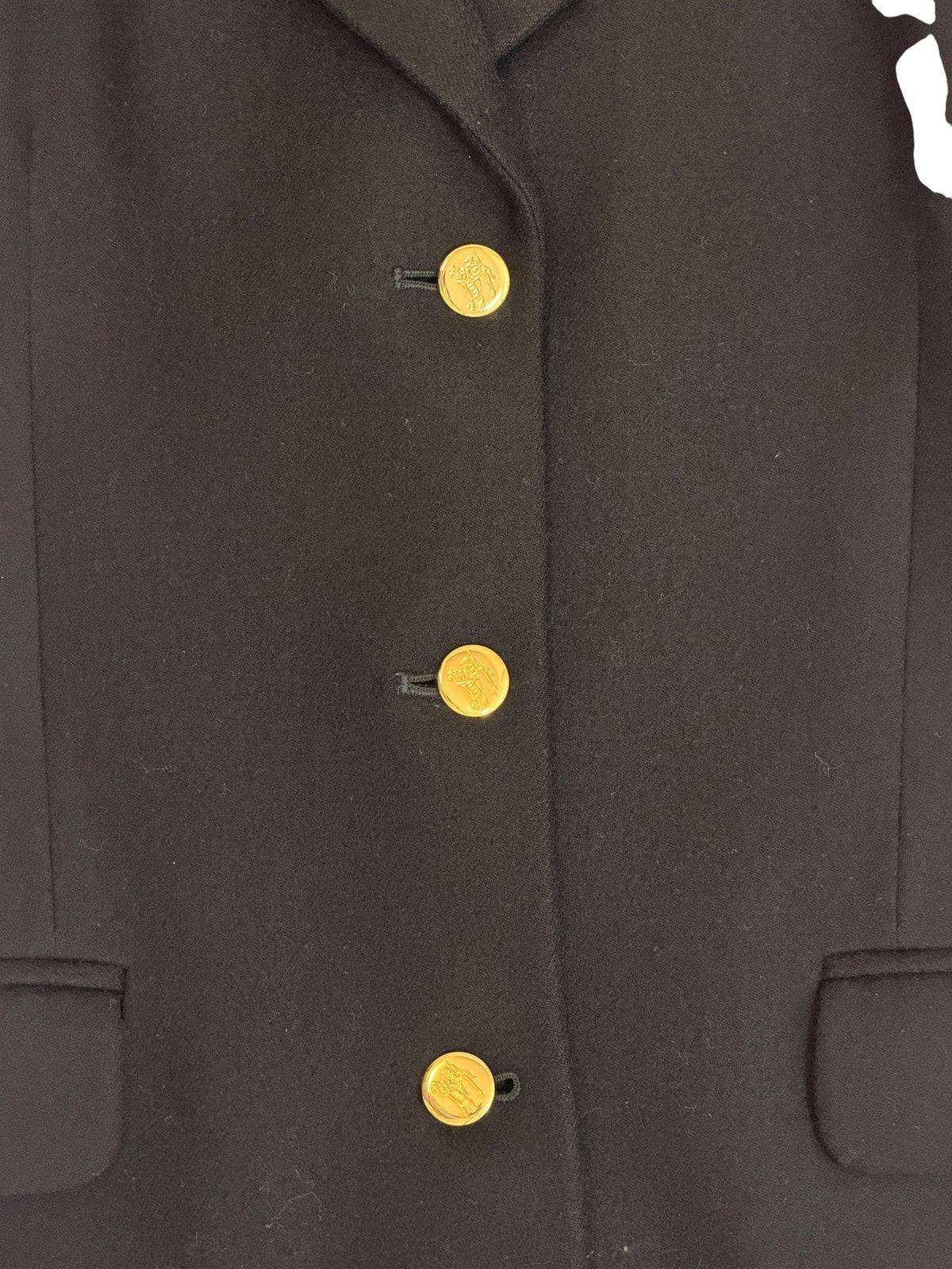 Burberrys Black Wool Blazer Size M