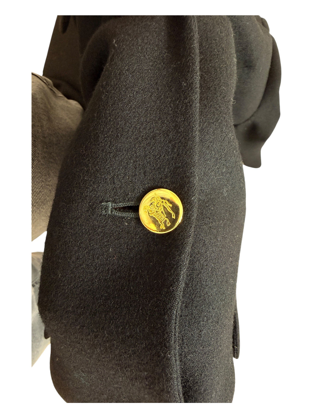 Burberrys Black Wool Blazer Size M