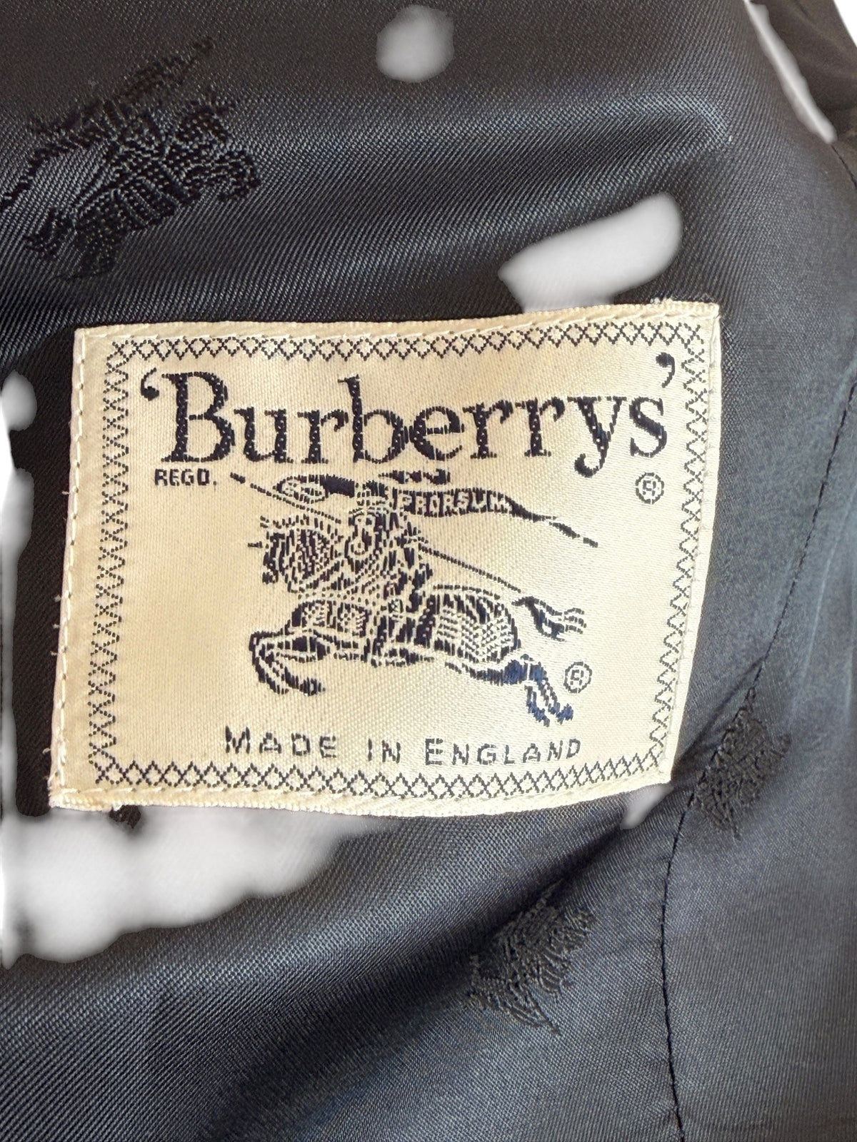 Burberrys Black Wool Blazer Size M