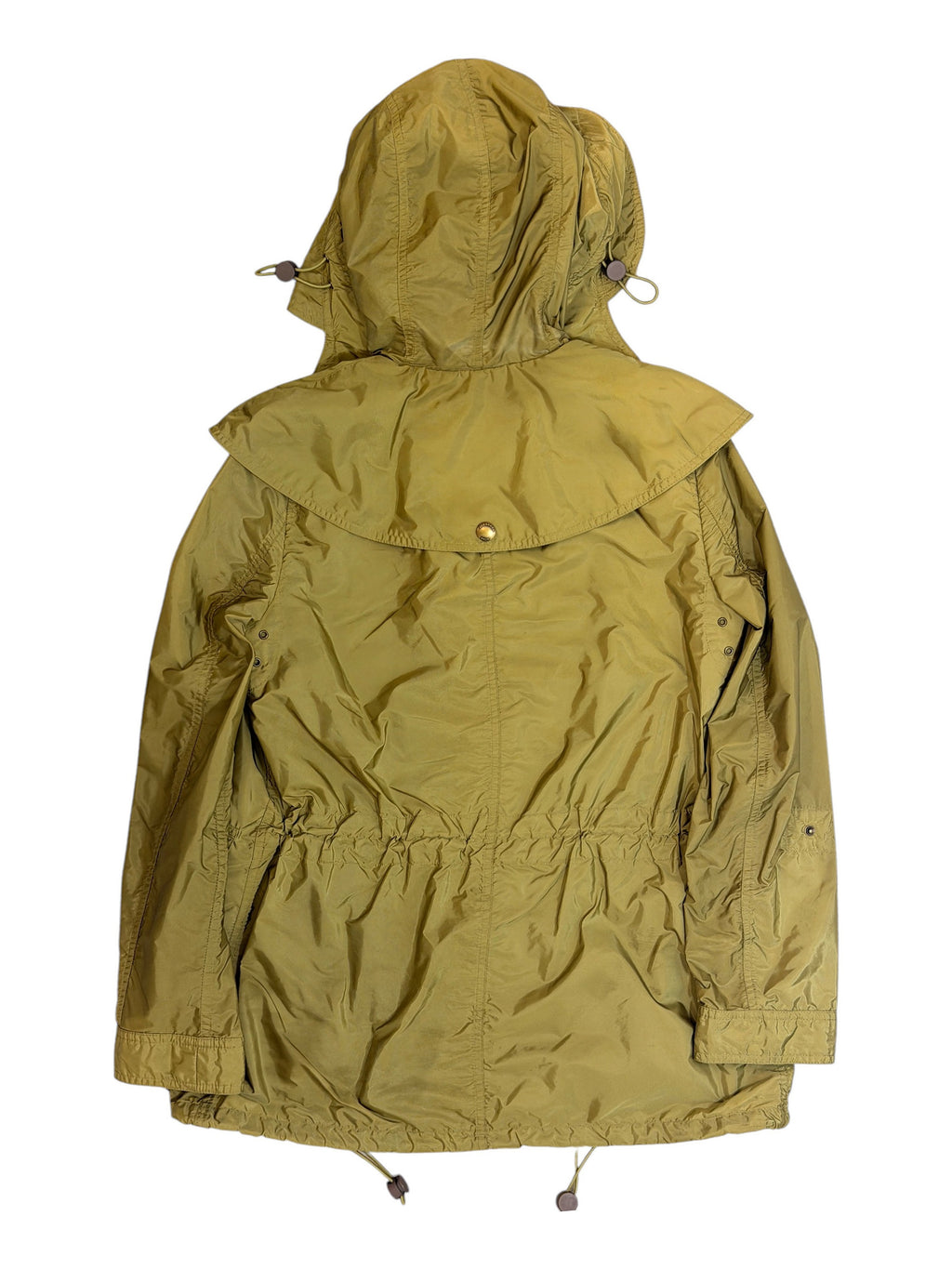 Burberry Brit Khaki Hooded Mac Jacket Size 8