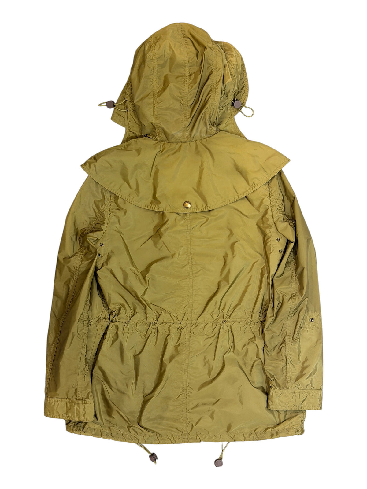 Burberry Brit Khaki Hooded Mac Jacket Size 8