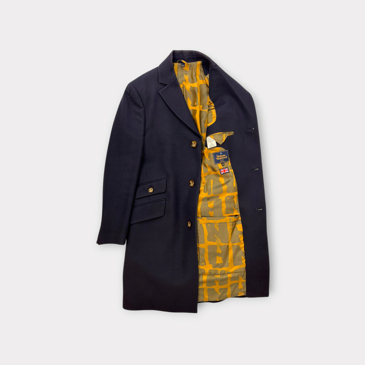 Vivienne Westwood Man Single Breasted Coat Navy M, product photo 3