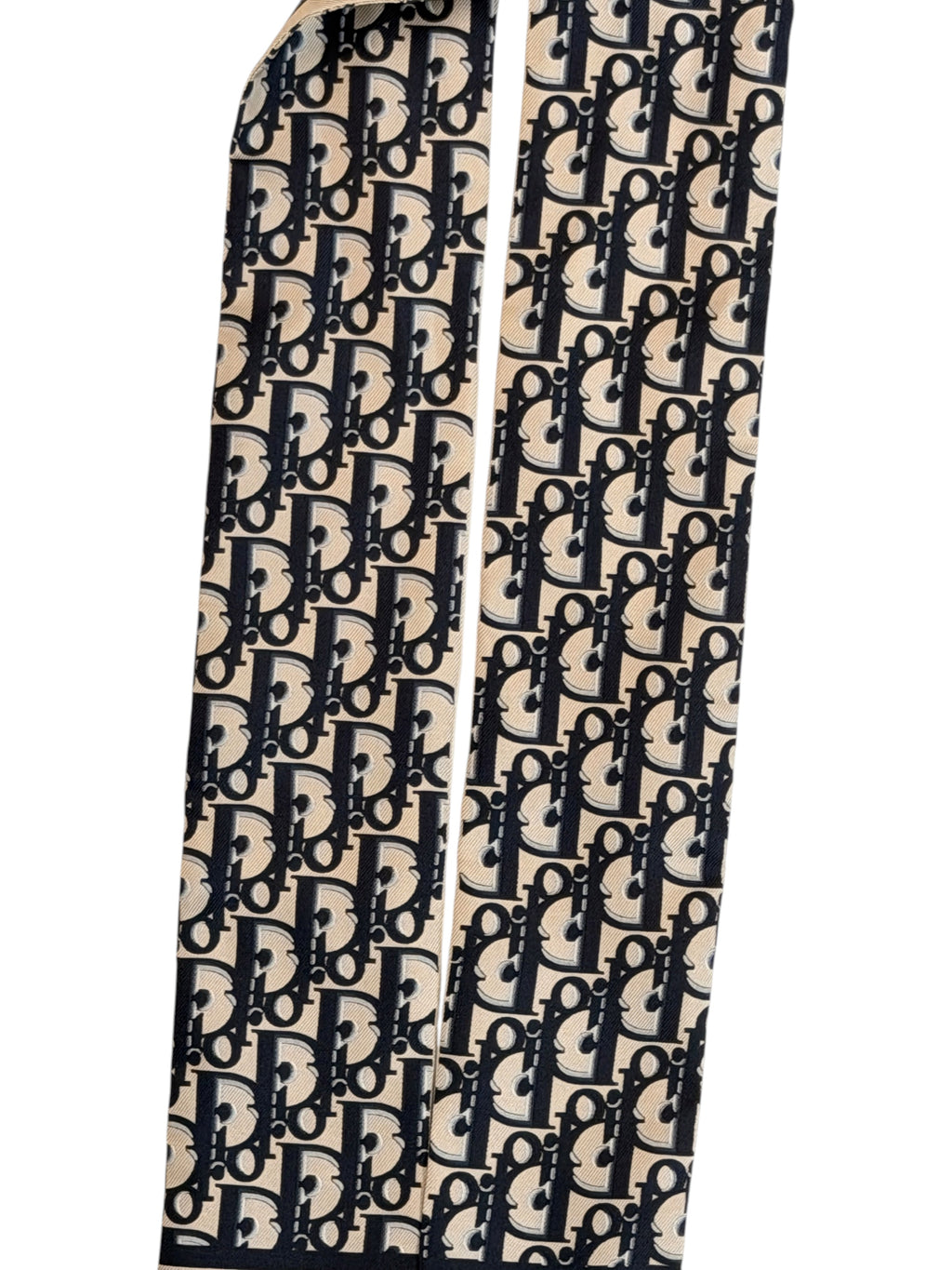 Dior Navy & Beige Oblique J'Adior Mitzah Scarf
